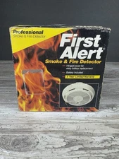 NEW Vintage First Alert Smoke & Fire Detector Professional Model 83R 1993 SEALED