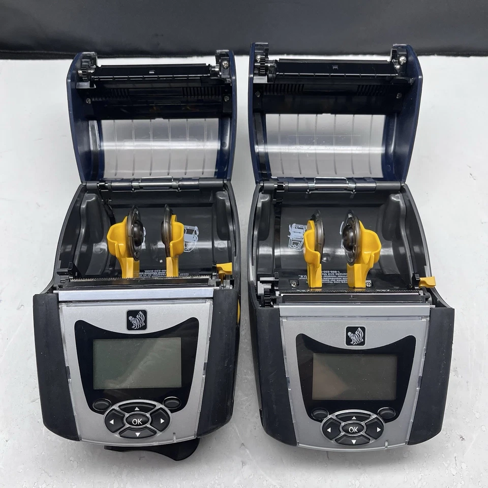 Lot Of 2 Zebra QLn320 Mobile Label Printers Bluetooth USB Sold As Is C4 - Image 3 of 4