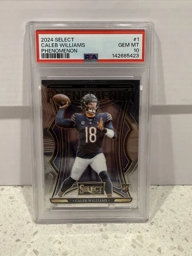 Panini Select 2024 Phenomenon Caleb Williams #1 Rookie Insert PSA 10 Bears NFL