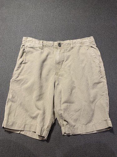Lucky Brand Linen Blend Shorts Mens Size 32 Brown Casual Travel Comfort