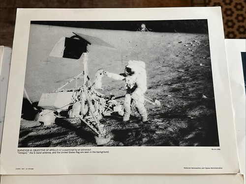 Juego de nueve imágenes vintage de la NASA Apolo 12 - Imagen 6 de 10