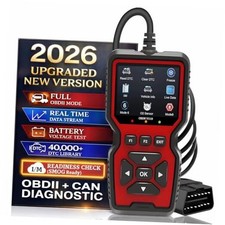 Professional OBD2 V519 Scanner - 2026 Upgraded OBDII CAN Code Reader, Live