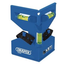 Draper Post Level Tool, 3 Way Spirit Level for Fencing, Poles, Posts and Decking