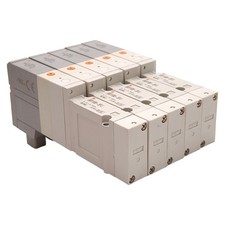 Lot of 5 SMC SV1100-5FU Solenoid Valve, 2-Position Single 0.15-0.7MPa 24VDC Coil