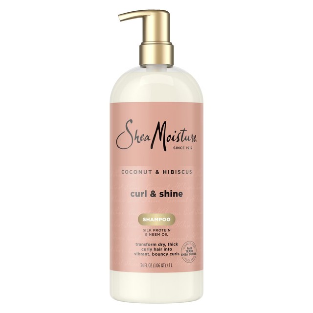 SheaMoisture Coconut & Hibiscus Curl & Shine Shampoo (384ml)