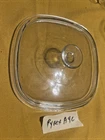 PYREX CLEAR SQUARE GLASS LID A-9-C  A9C   A 9 C  CASSEROLE DISH REPLACEMENT LID