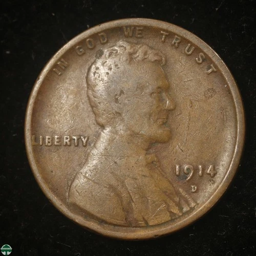 1914-D Lincoln Wheat Cent - Very Good Details