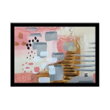 Modern Abstract Art Painting, Just Beachy #4 - AMBER K - 5x7 Inches