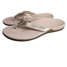 Vionic Women's Tide II Thong Sandals Size 11 Rose Gold Orthotic #445