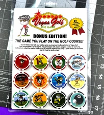 Vegas Poker Chips Golf The Game Bonus Edition PAR TEE, One game per Foursome  PP