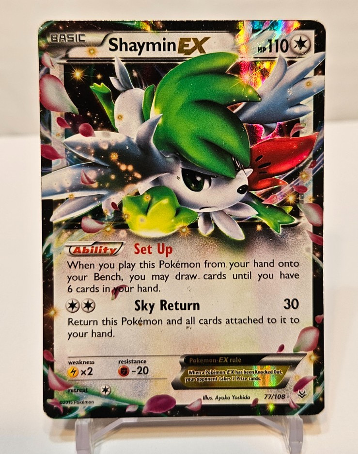 Shaymin EX 77/108 Ultra Rare Roaring Skies Pokemon 1697