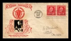 DR JIM STAMPS US COVER JOHN G WHITTIER FAMOUS AMERICANS FDC CROSBY PHOTO CACHET