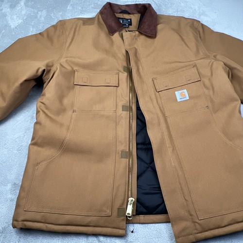 Carhartt Jacket Men's Size XLT Firm Duck Insulated Loose Fit Workwear 0C0003-M - Picture 11 of 16