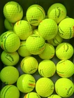20 Yellow Triple Lined Track Callaway Chrome Soft Golf Balls Pearl/A Grade