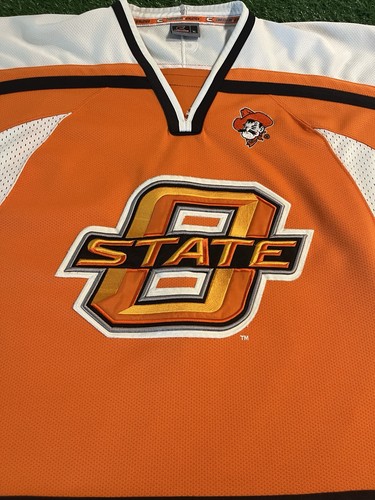 Vintage Oklahoma State Cowboys Hockey Jersey Men’s XL Colosseum - Picture 4 of 10