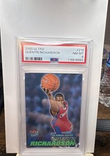 2000-01 Fleer Ultra - Rookie Quentin Richardson #2393/2999 (RC) PSA 8