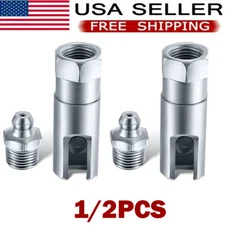 1/2PC Right-Angle 90-Degree Push-on Grease Coupler With 1/8 Inch NPT Threads US