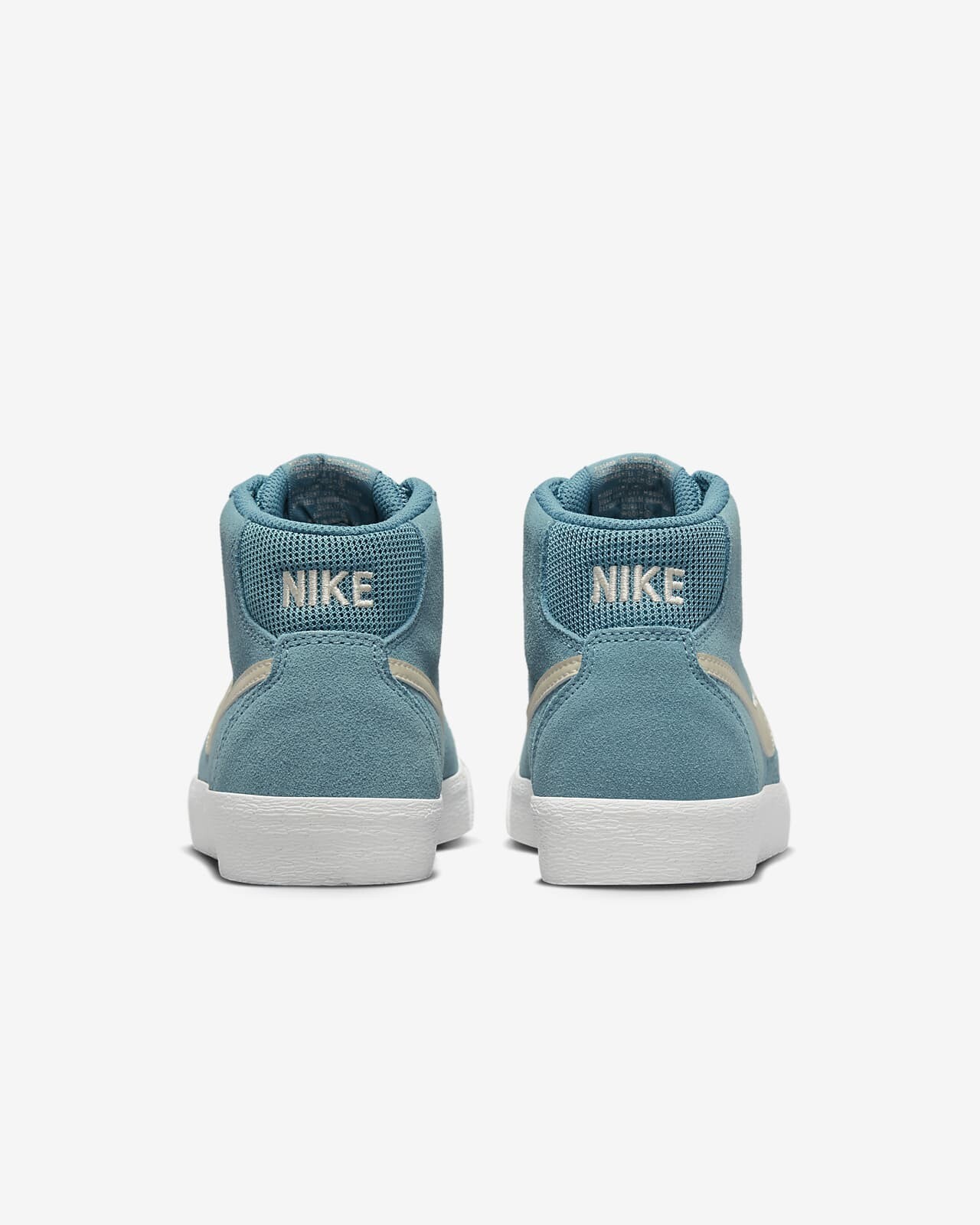 NEW Women's Size 15.5 / Men's 14 Nike SB Bruin High Top Sneaker Noise Aqua White