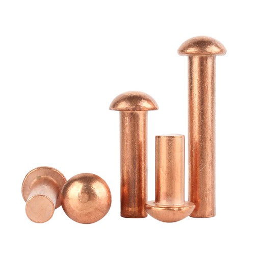 Copper Rivets M1.5 M2 M2.5 M3 M4 M5 M6 M8 Metric Round Pan Head Solid Rivets - Picture 8 of 92
