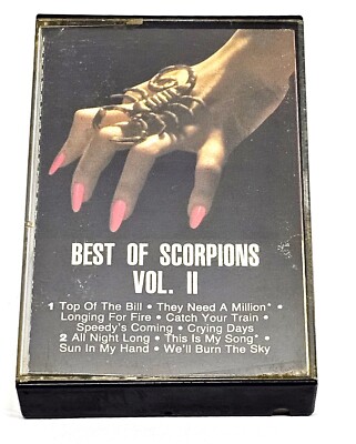 Scorpions Best Of Scorpions Vol. II Cassette Tape 1984 RCA AFK1-5085