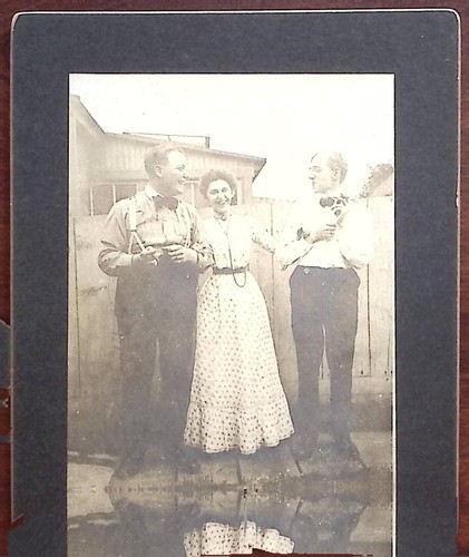 c1900 LANCASTER PA GEORGE FISHER WIFE BROTHER OF EDWIN S CABINET CARD Z6613