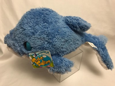 GREENBRIER 13  DOLPHIN Blue BIG EYES Plush Stuffed Animal Toy TAGS 