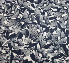 Romaria in Ink BTY Robert Allen Dwell Studios 100% Cotton Slub 54" Wide