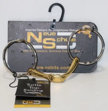 Neue Schule Turtle Top w/Flex Balding Horse Bit 16mm Medium 128-138mm NEW READ