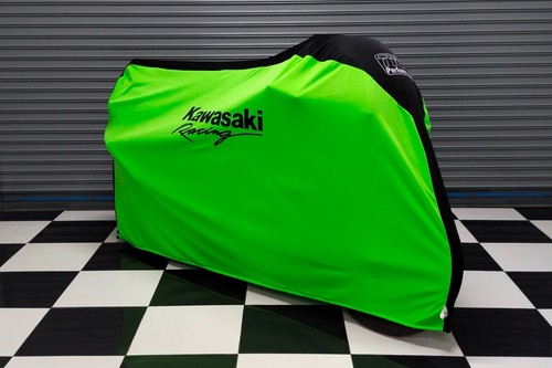 TYGA Bike Dust Cover, Lime Green/Black, Kawasaki Racing, (race) #TMER-0146# - Picture 1 of 7