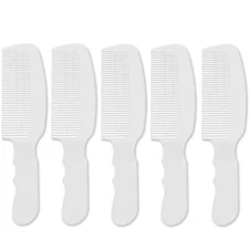 5 Pack Wahl Flat Top Comb White #3329-100