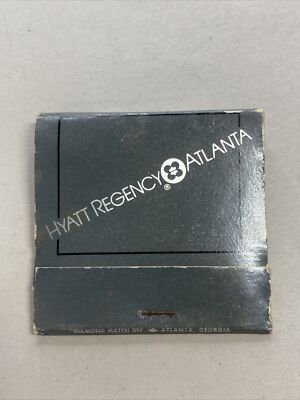 Vintage Matchbook Hyatt Regency, Atlanta Georgia, Used