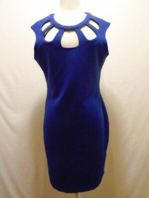 bodycon dress size 14 Coffee Front Slit V Neck Bodycon Midi Dress