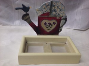Watering Can Bird Feeder By Under The Sun Hand Painted In China In