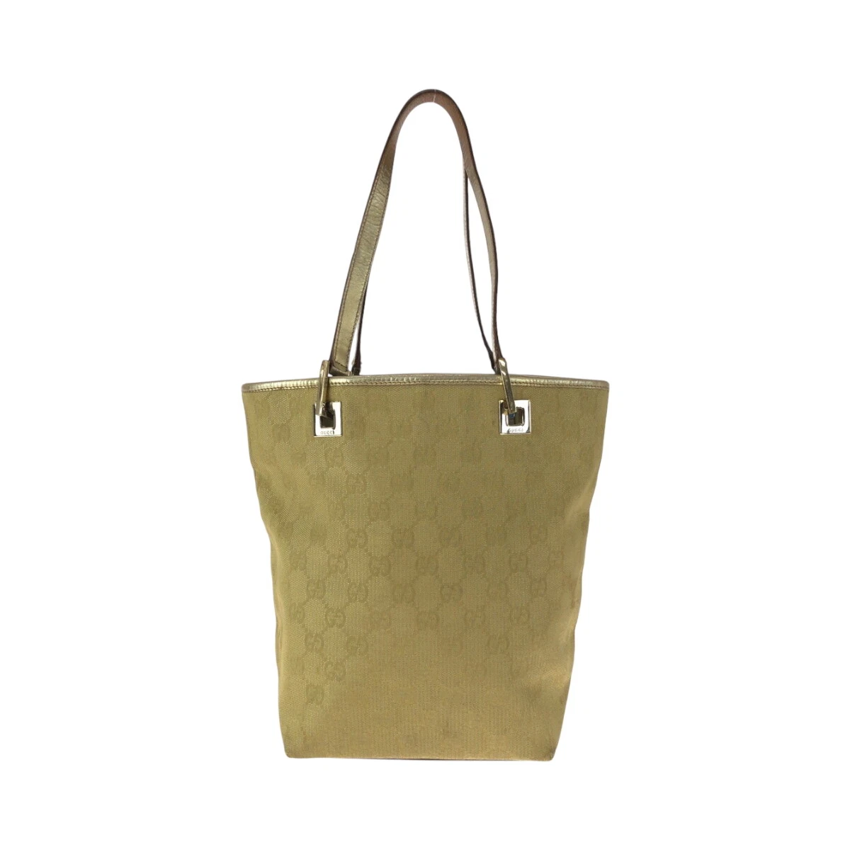 Sac à main fourre tout GUCCI 002 1099 or quincaillerie GG toile GG