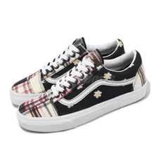 VANS OLD SKOOL FLORAL PLAID PATCHWORK UNISEX MEN SZ 8.5 = WOMEN SZ 10 SHOES NEW