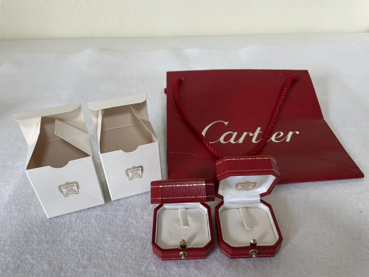 Cartier top ring boxes