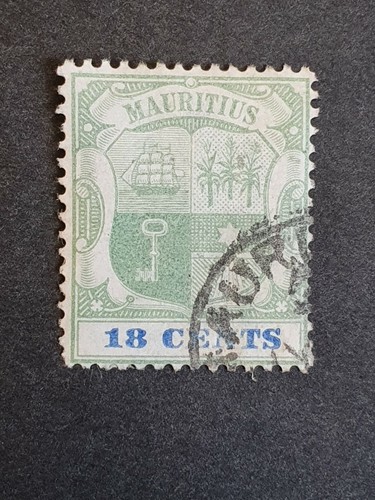 1898 Mauritius 18 Cents Stamp. Good used condition. See photos.