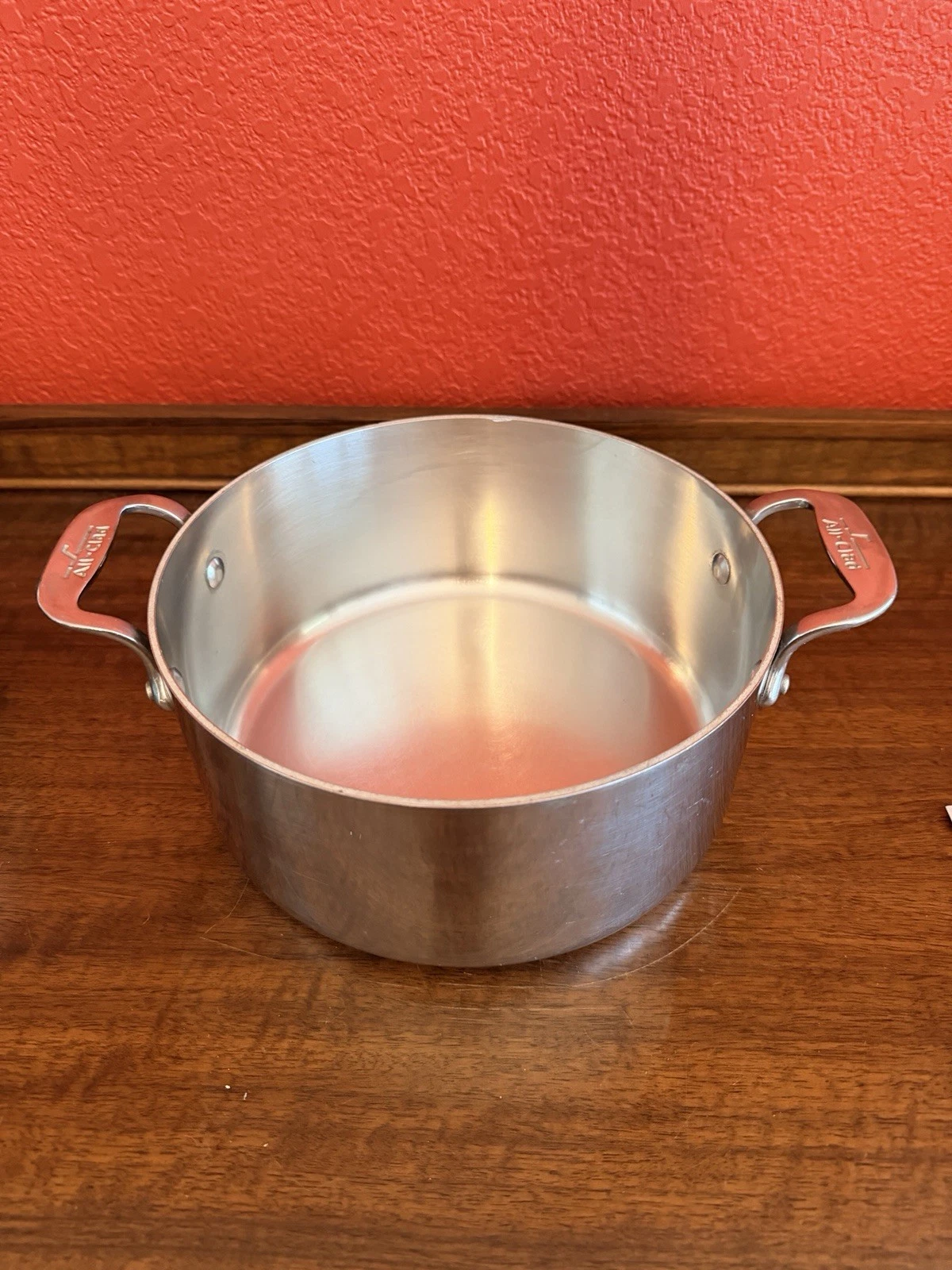 All Clad Stainless Steel 3 Qt Rondeau Pot No Lid Double Handle 8”
Opens in a new window or tab