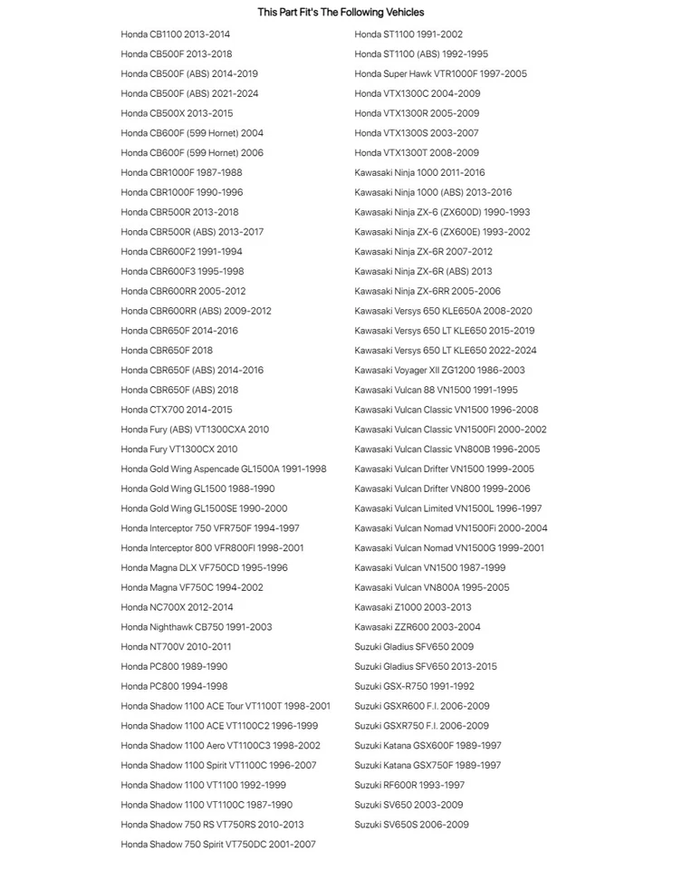 Kit de buje de horquilla Tusk para HONDA Shadow 750 Spirit VT750DC 2001-2007 Foto 3 de 4