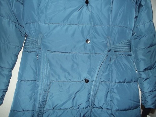 Jessica Simpson Parka Jacket Women Small Teal Blue Puffer Water Resistant Coat - Picture 11 of 19