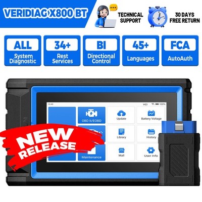 NEW TOPDON VeriDiag X800BT Wireless All System Scan Tool 34+ Reset Bidirectional