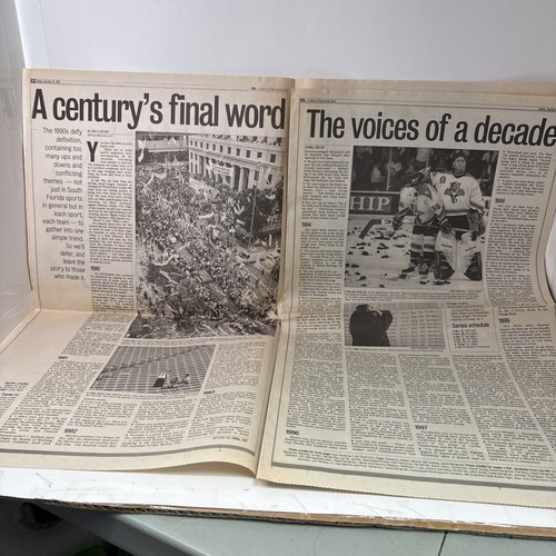 Miami Herald 1990s Century of South Florida Sports Newspaper Sixth in a Series - Picture 5 of 5