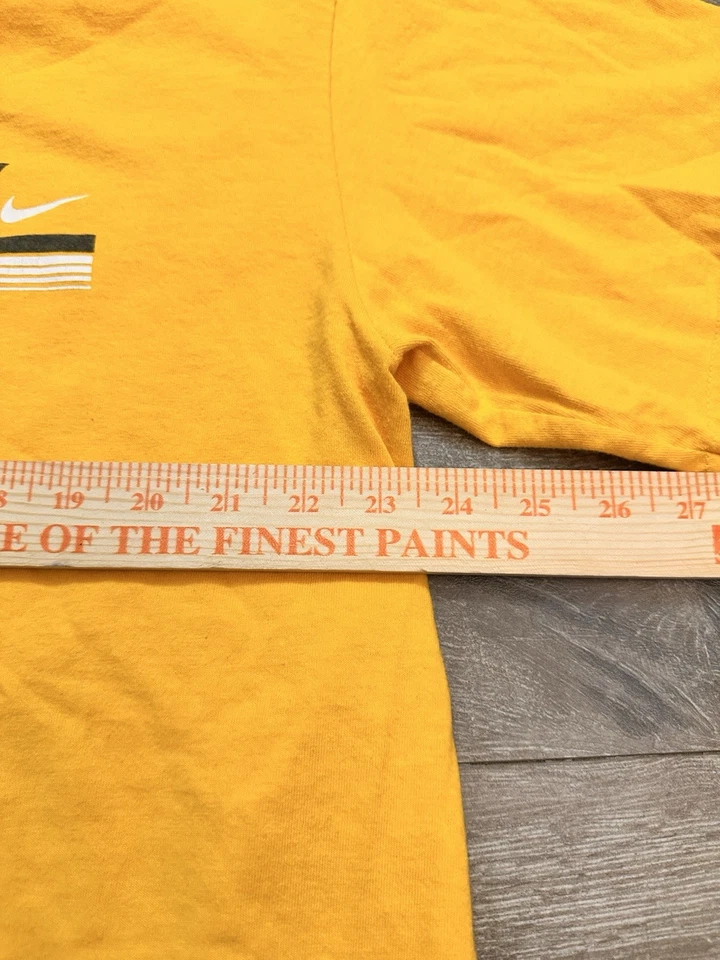 Camisa Nike Vintage Años 2000 Zoom Center Swoosh Gráfico Amarillo Talla XL Y2K Foto 4 de 4