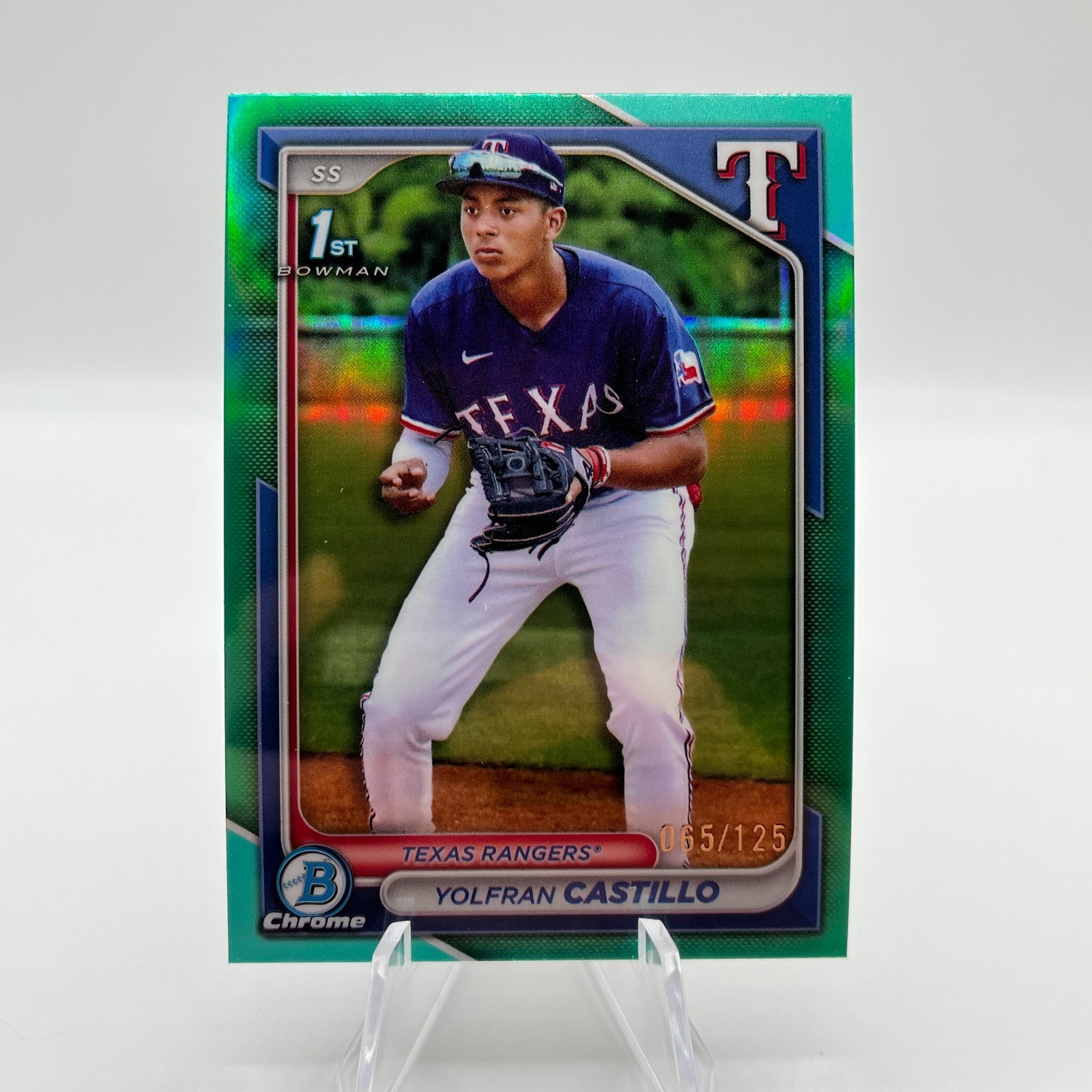 2024 Bowman Chrome Prospects Aqua Refractor /125 Yolfran Castillo #BCP-159