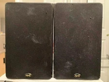 Pair Of NHT SuperOne Bookshelf Speakers 8 Ohms, with grilles