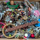 14 lbs Vtg-Newer junk broken Costume Fashion Jewelry Craft Tangled Estate Lot