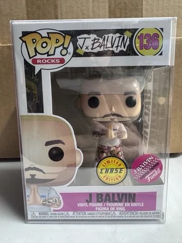 FUNKO POP! J Balvin CHASE (Green Hair) LIMITED EDITION With Protector