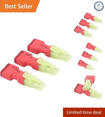 3pcs Mini-Tamiya Male to T-Plug Female Reversed Polarity Adapter Set for Airsoft