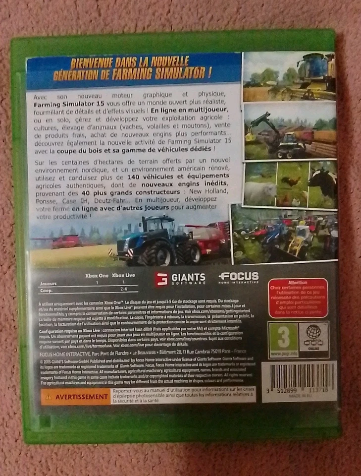 Jeu XBox One Farming Simulator 2015, photo 2 sur 4