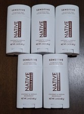 Lot of 5 Native Deodorant Coconut and Vanilla Whole Body Sensitive 2.4oz New